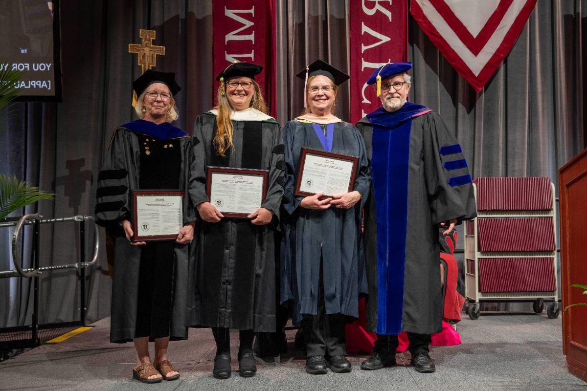 Professor Barbara McCargar, Professor Jennifer Dawson and Professor Michelle DeRose